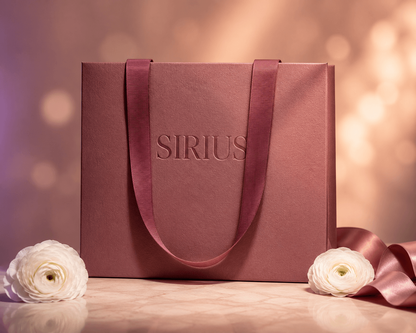 Sirius Ambalaj Gül Kurusu Kabartmalı Kuyumcu Çantası