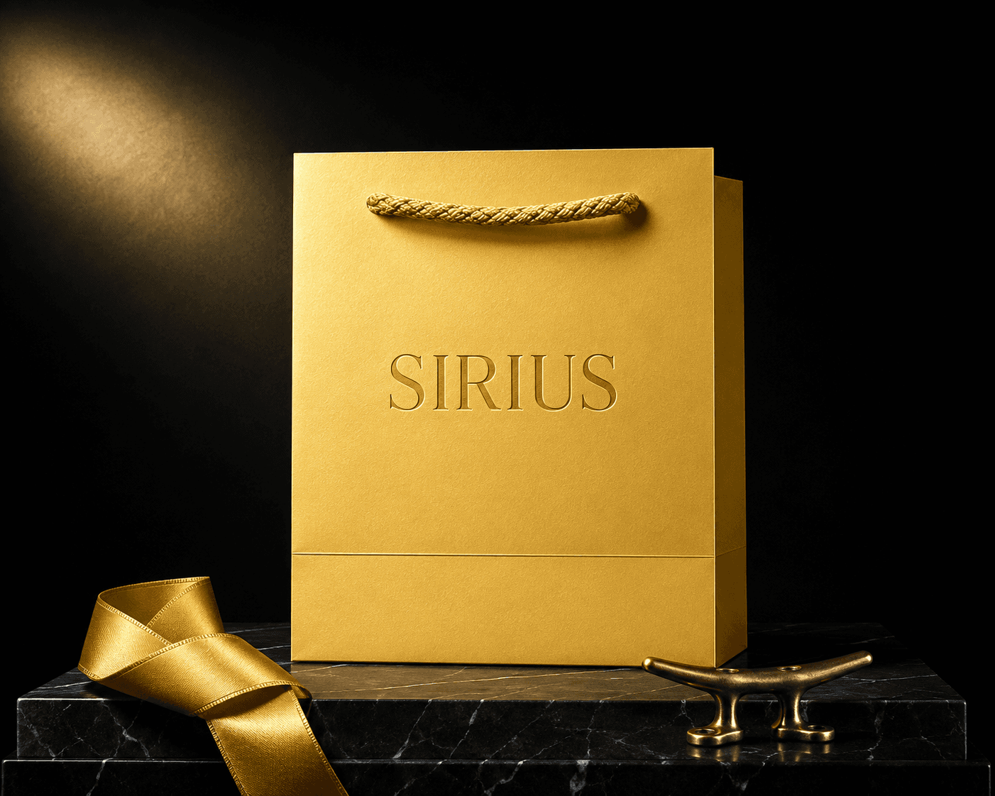 Sirius Ambalaj Parlak Gold Ton Kuyumcu Çantası