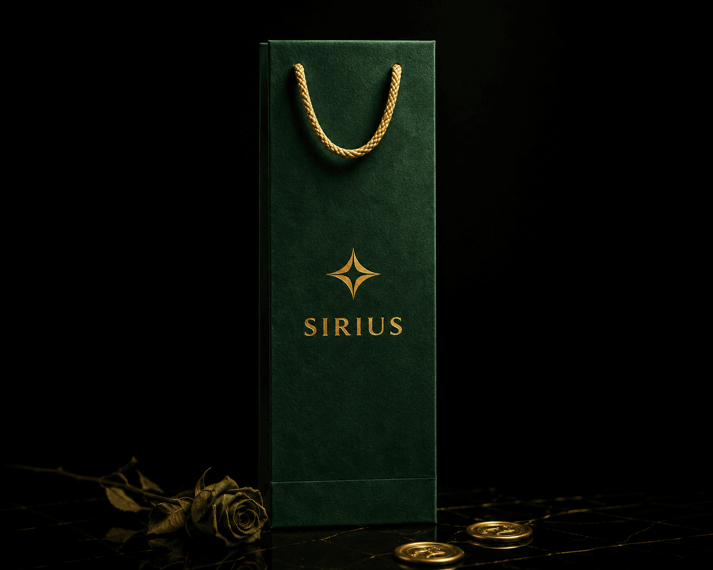 Sirius Ambalaj Yeşil Şişe Boy Kuyumcu Çantası