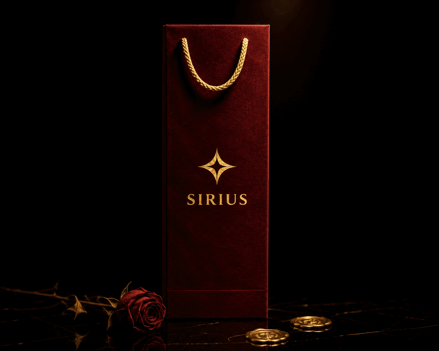 Sirius Ambalaj Bordo Şişe Boy Kuyumcu Çantası