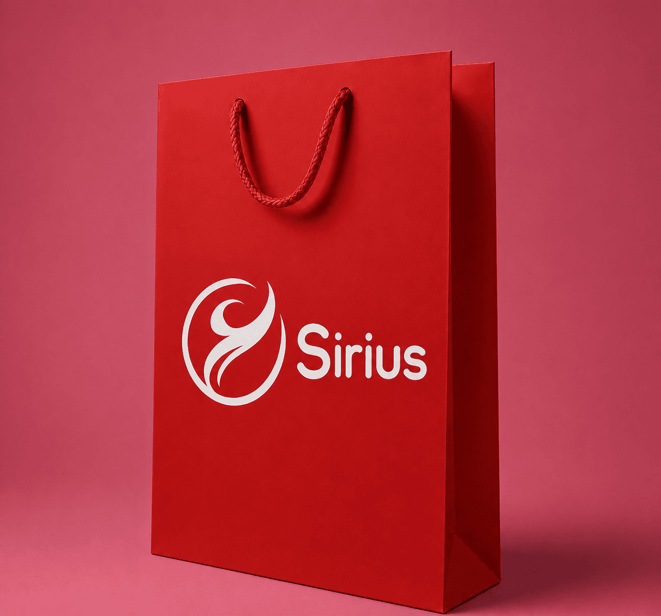 Sirius Ambalaj Kırmızı Beyaz Logolu Fuar Çantası