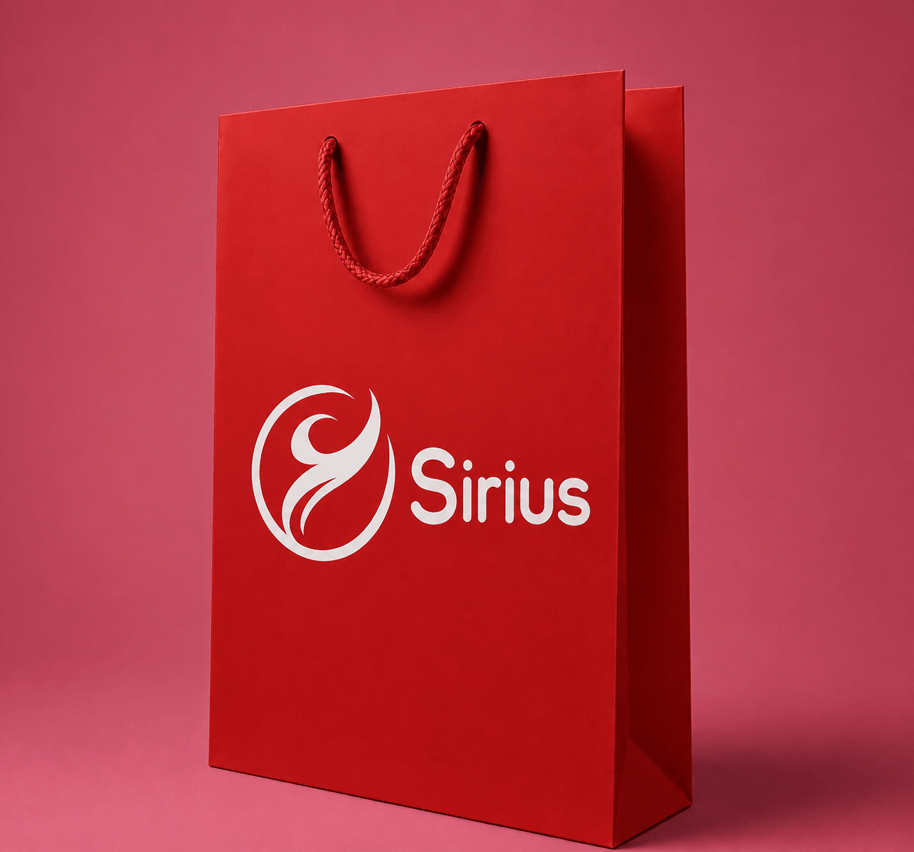 Sirius Ambalaj Kırmızı Beyaz Logolu Fuar Çantası