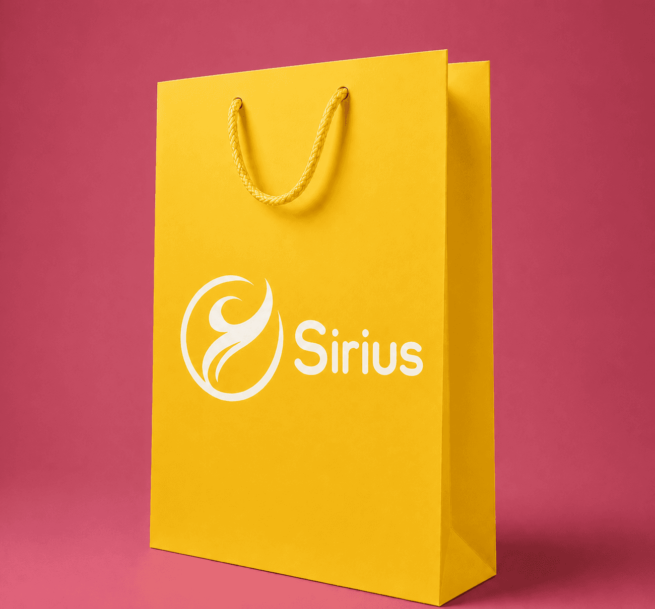 Sirius Ambalaj Sarı Beyaz Logolu Fuar Çantası